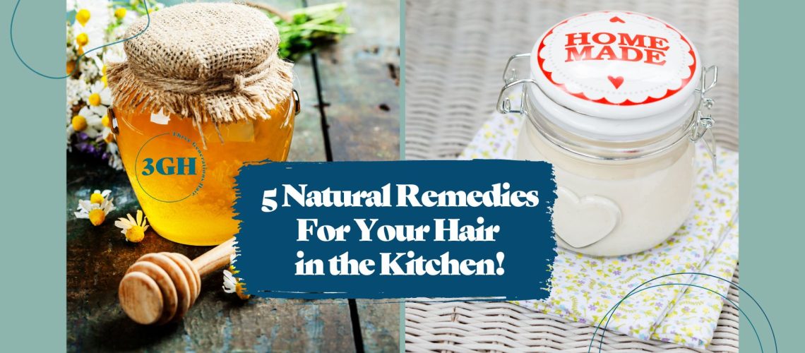 5 Natural Remedies For Your Hair in the Kitchen!